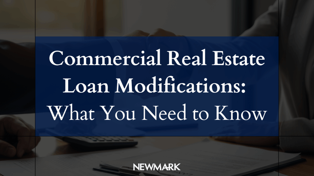 Commercial Real Estate Loan Modifications