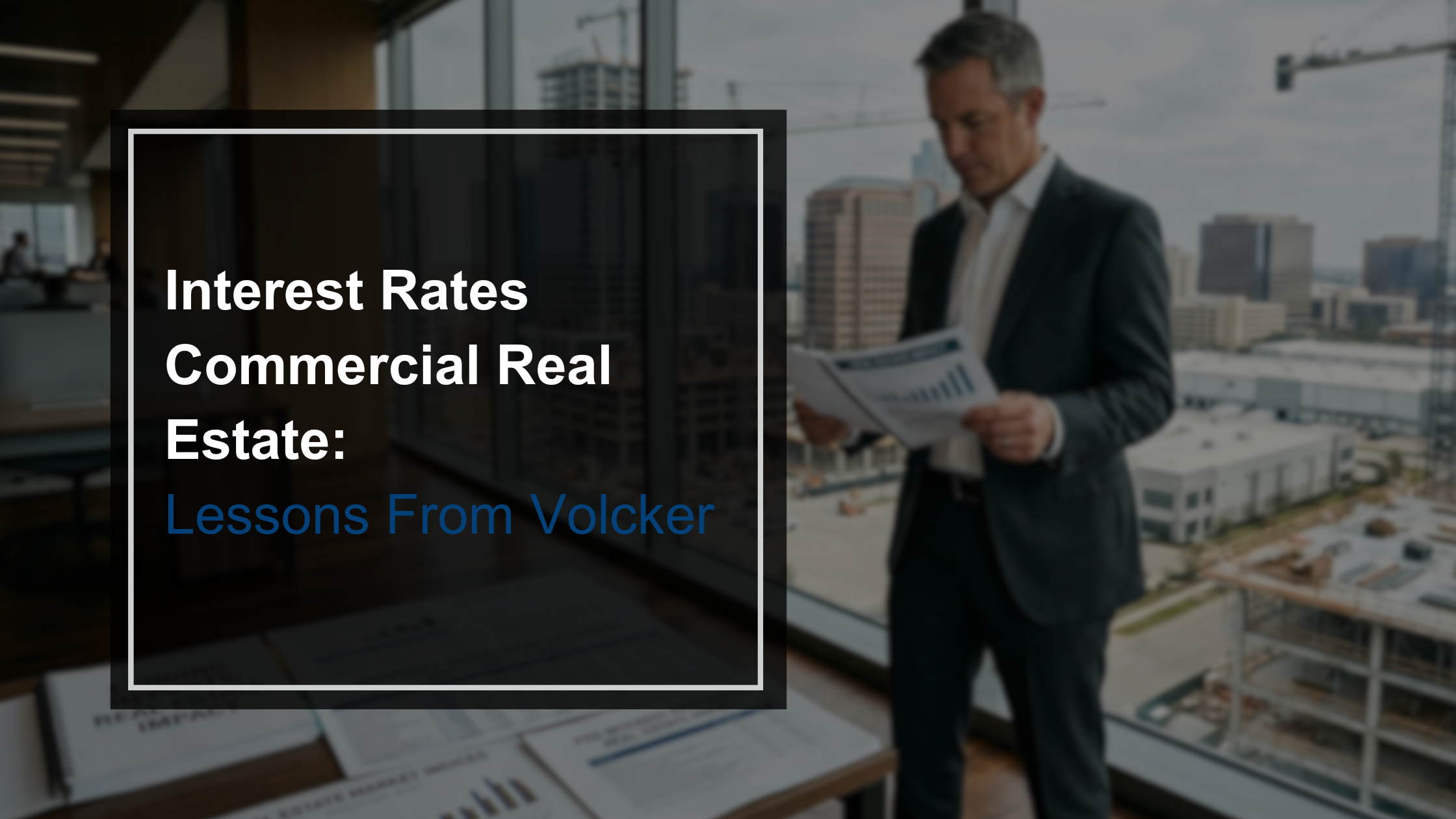 Interest Rates Commercial Real Estate: Lessons From Volcker
